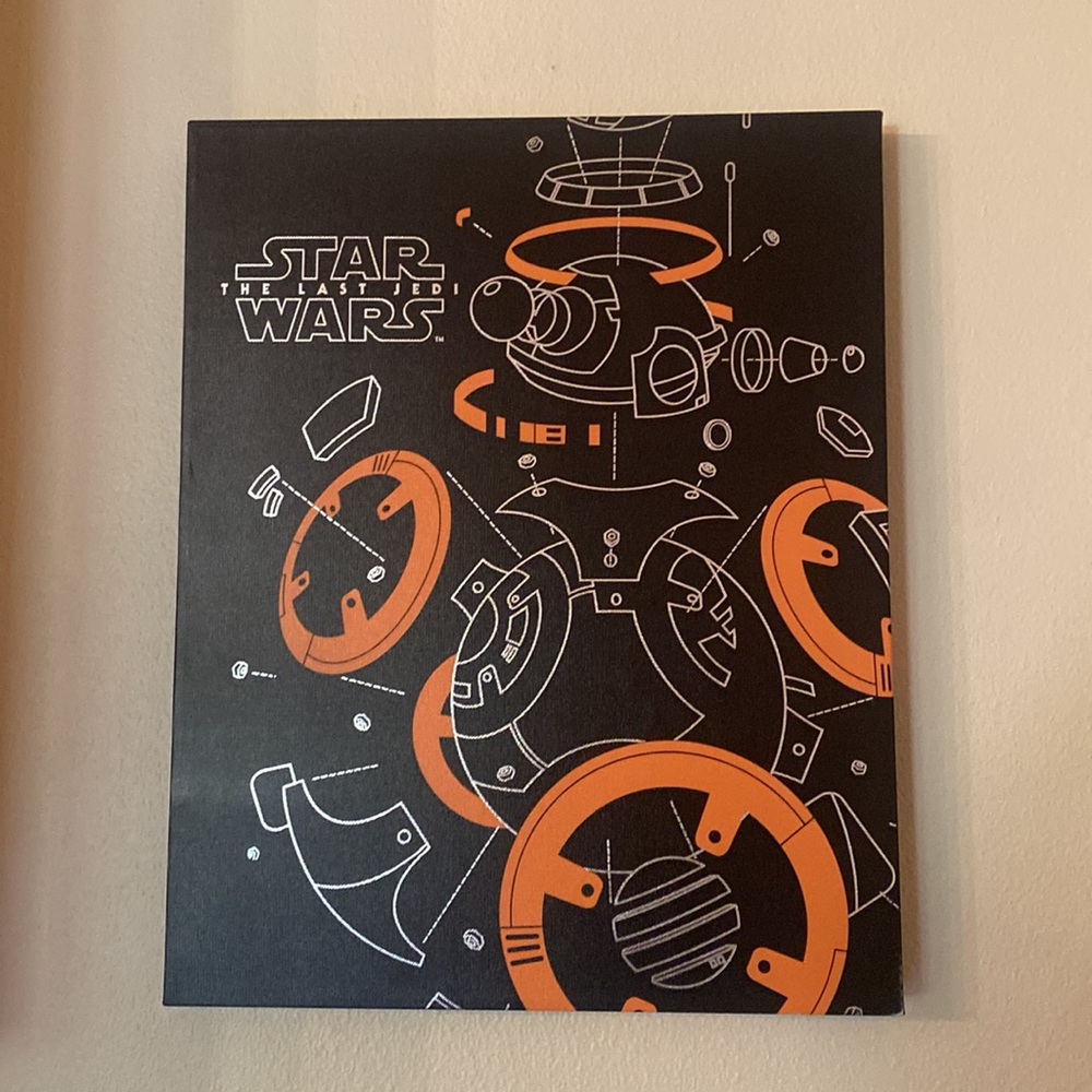 BB-8 canvas picture STAR-WARS the last jedi